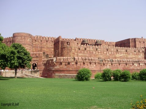 agra, le fort rouge